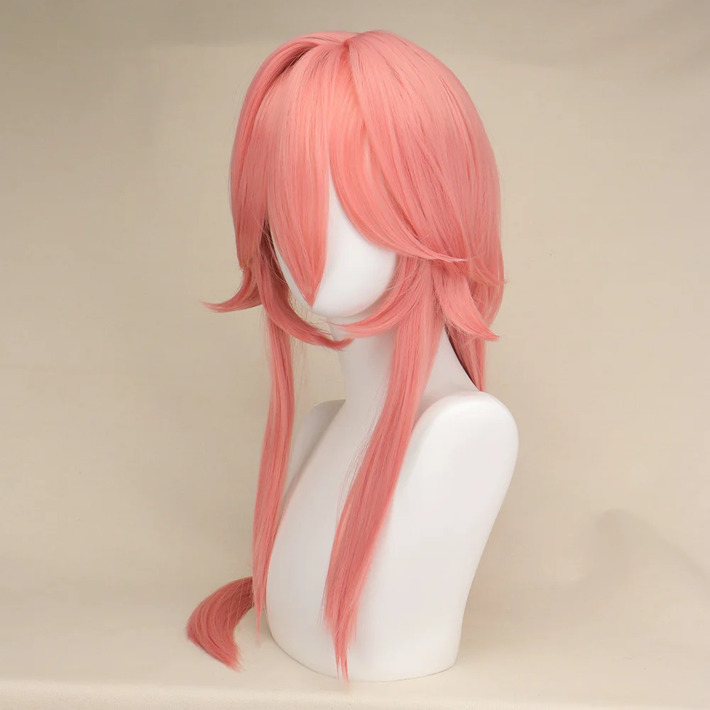 Genshin Impact Yae Miko Cosplay Perücken Rosa Perücke Anime Cosplay