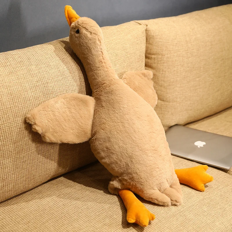 50-190cm Big White Goose Plush Toy Soft Stuffed Animal Huge Duck Pillow Very Large White Goose Sofa Cushion Girl Birthday Gift image 3