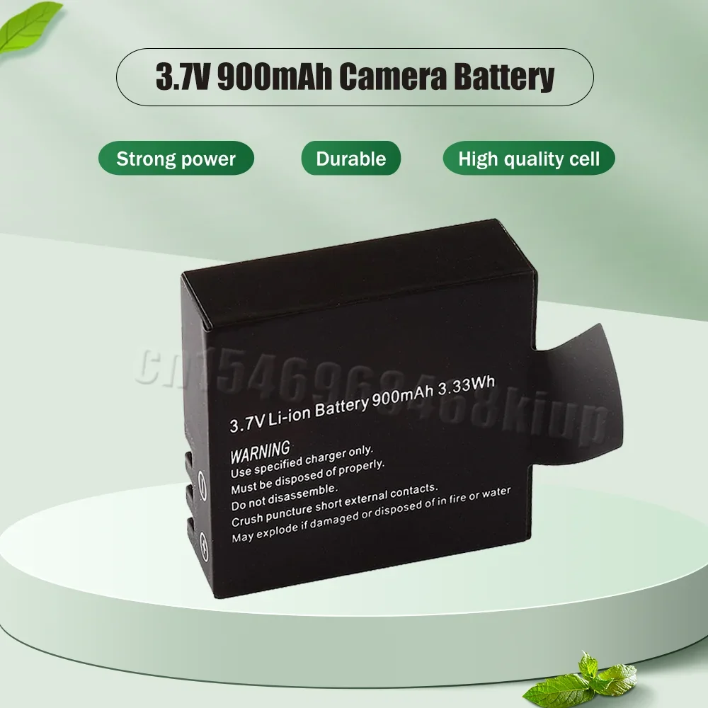 1-20PCS 3.7V 900mAh Lithium Battery For M10 EKEN H8 H8R H9 SJ4000 SJ5000 SJ5000X SJ6000 Sports Action Camera Rechargeable Cells