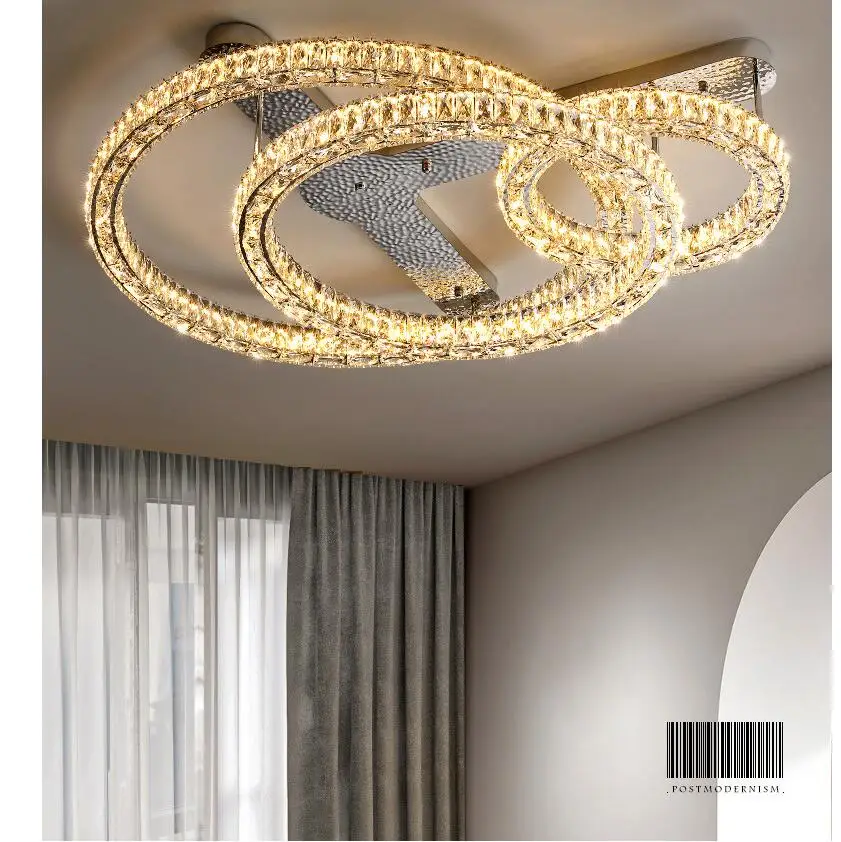 Modern Ceiling Lights Clear Crystal Ceiling Lamp For Living Room Dining Room Kids Bedroom Lighting LED Home Deco Light Fixtures