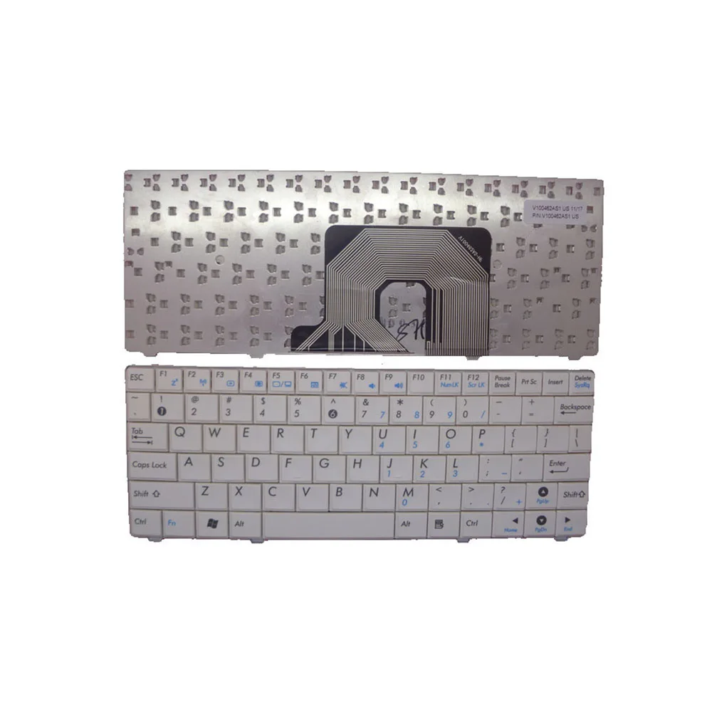 Laptop Keyboard For ASUS EPC 900HA United States White Bend The Line V100462AS1 04GOA091KUS10-1 04GOA091KUS10-2 04GOA091KUS00-2