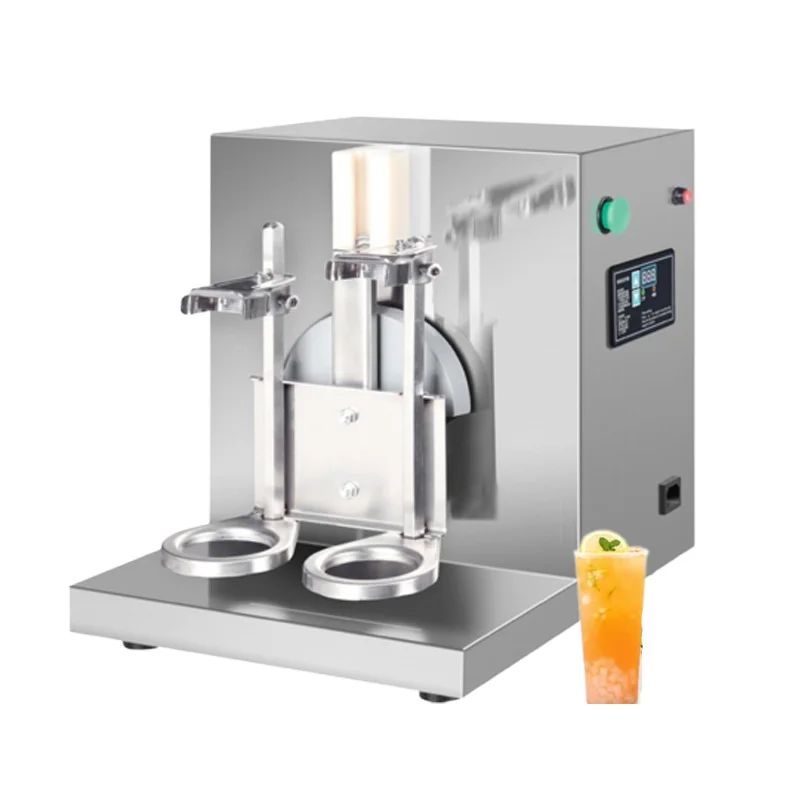 Double Head Rocking Machine Milk Shaker Machine Electric Tea Shaking Machine Stainless Steel Milk Tea Shop 220V