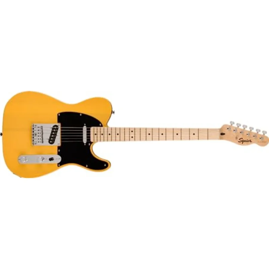 

Squire Sonic Telecaster Electric Guitar Butterscotch Blonde Maple Fingerboard with Rich Tone and Smooth Playability