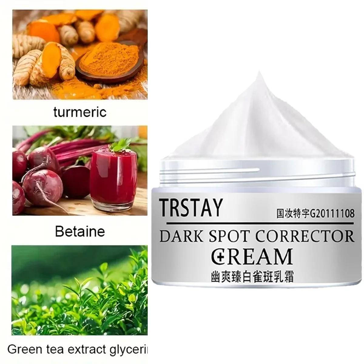 Reparaturcreme für dunkle Flecken, Altersflecken, Sonnenflecken, Chloasma, Arbutin, Anti-Aging, aufhellende Hautaufhellungscreme