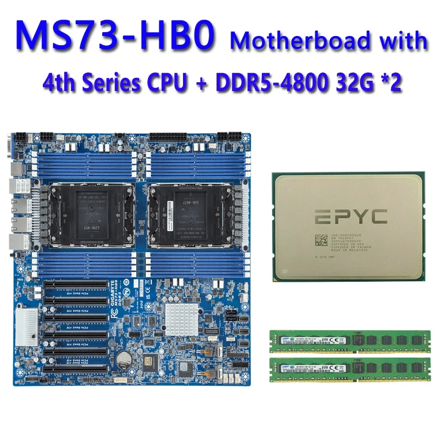 MS73-HB0 REV1.X  /  32GB DDR5-4800  /  ChatGpt 6458Q 6454S 6448Y 6438M 6434H 6434 6421N 6418H 6416H 6414U 5433N 5423N  5416S 541