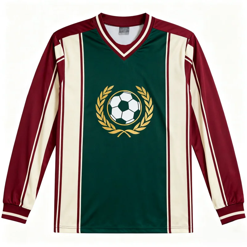 

3D-печатный моторный ретро-футбольный трикотаж с длинными рукавами в винтажном стиле, футбольный топ с длинными рукавами, быстросохнущая рубашка с длинными рукавами