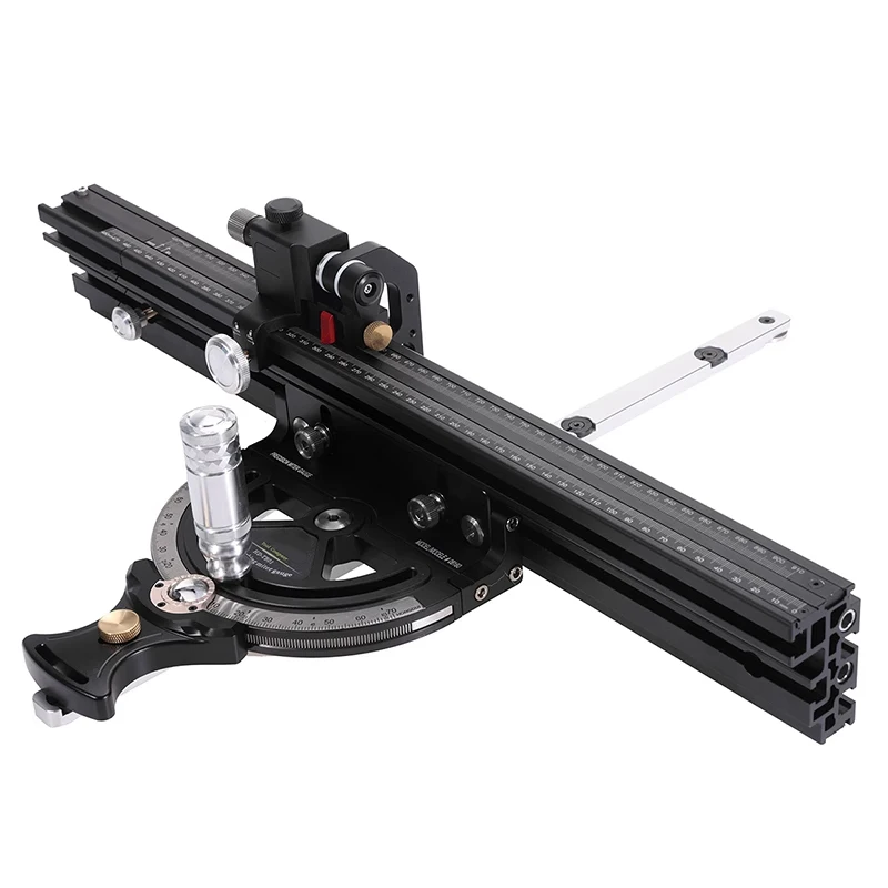 850mm 확장 울타리 0-70도 마이터 게이지 (테이블 톱 라우터 테이블 정밀 각도 설정 목공 도구 포함)