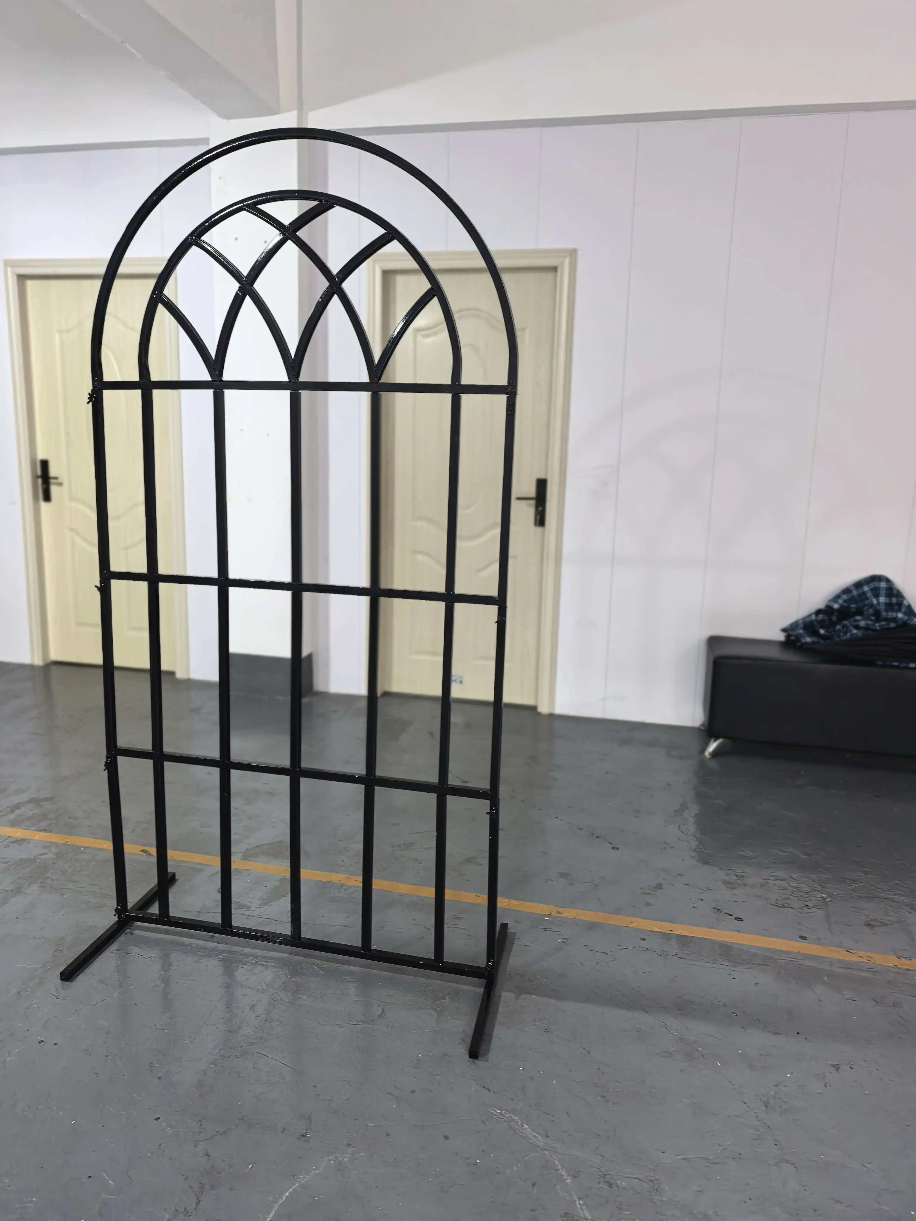 Hochwertige Hochzeitshintergrunddekoration: Blumenrahmen aus geschmiedetem Eisen, Metallbogentür, Konzertveranstaltung, Party-Blumendekoration – Detail 5