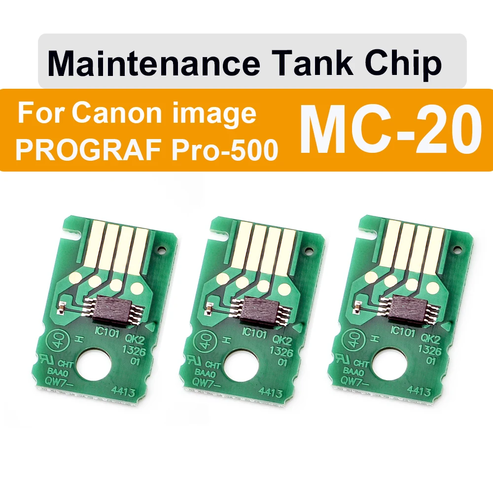 MC20 Waste Ink Tank Chip for Canon Pro 500 1000 Printer MC-20 Maintenance Box Chip Resetter