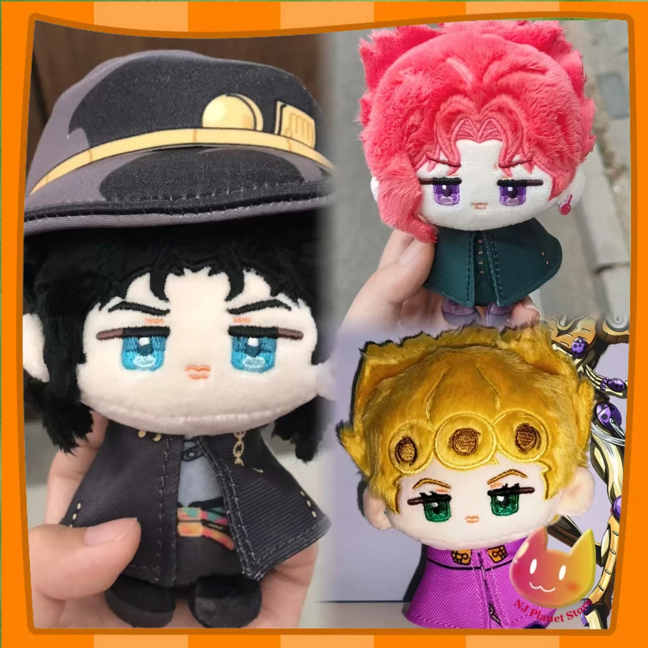 

12 см аниме Kujo Jotaro Giorno Giovanna Kakyoin Noriaki хлопковая кукла Данго сидячая поза мини плюшевый кулон брелок игрушки подарок