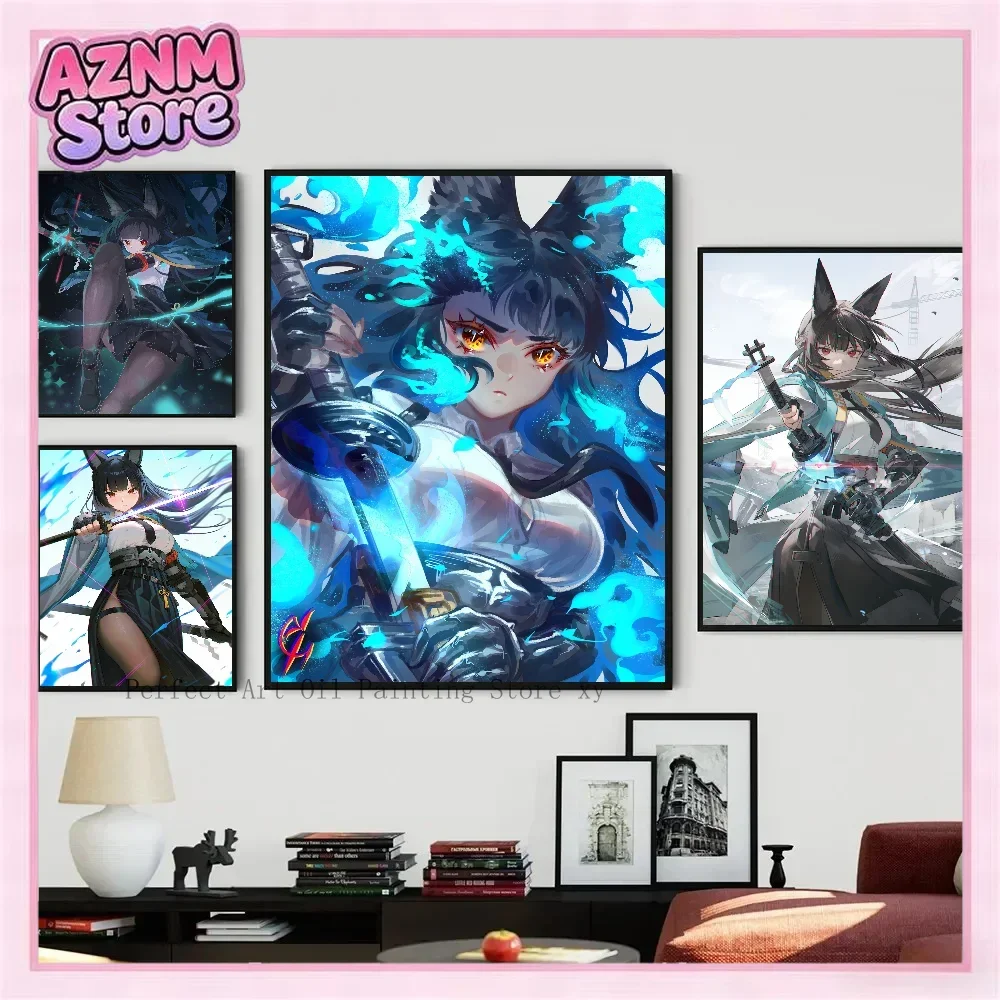 1PC Hoshimi Miyabi Zenless Zone Zero Game Poster Paper Print Home Living Room Bedroom Entrance Bar Restaurant Cafe Art