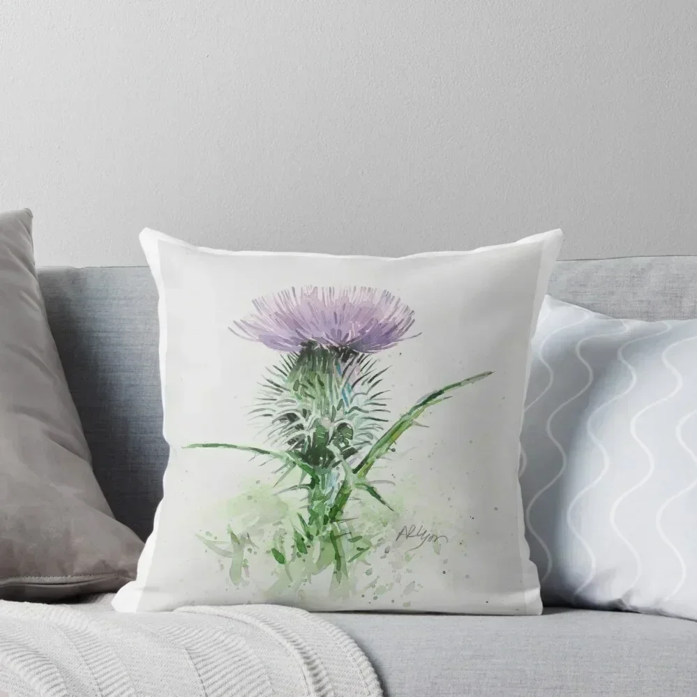 

Scottish Thistle - version two Throw Pillow Marble Cushion Cover anime girl Decorative Cushion Cover Christmas Pillowcase pillow