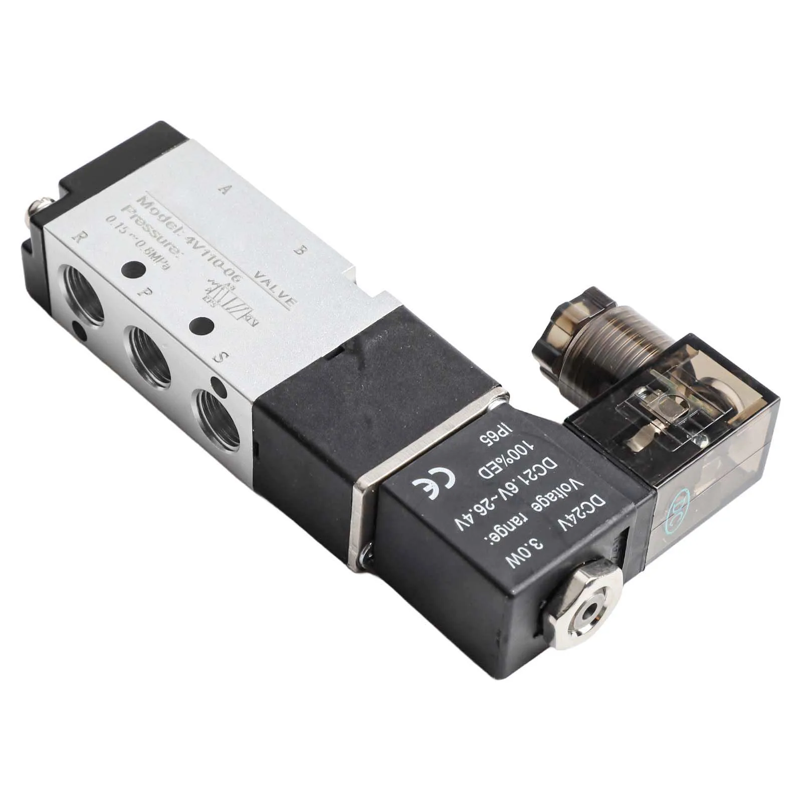 Professional Installation Instructions 4V11006 5 Way 2 Position PT18 Dc 24V Pneumatic Electric Solenoid Air Valve
