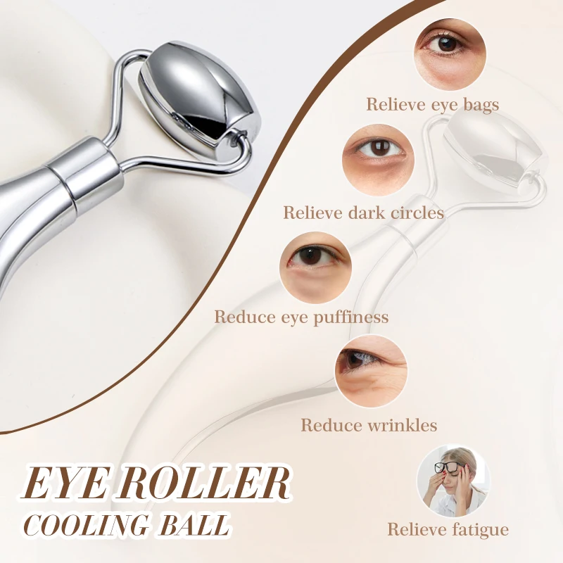 Wałek do twarzy Gua Sha Narzędzie do masażu twarzy i szyi ze stali nierdzewnej Ujędrnianie skóry Lifting twarzy Wałek do masażu pielęgnacji urody