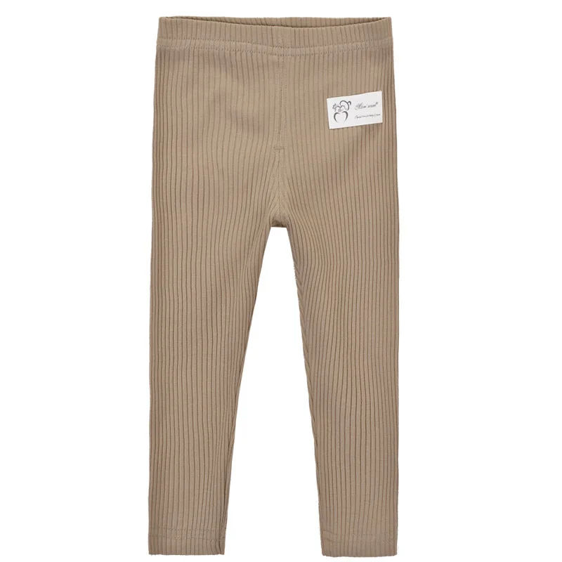 Spring Autumn For Girl Leggings Cotton Spandex Korean Fashion Soft Elastic Casual Solid Simple Good Christmas Gift 1-5Yeas Old