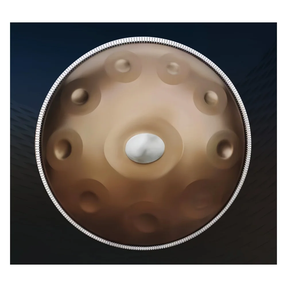 

Jelo Beginner 432Hz Handpan Drum 22-Inch Professional Guangzhou Handpan Stand Case Tools D Minor D Kurd Stainless Steel Handpan