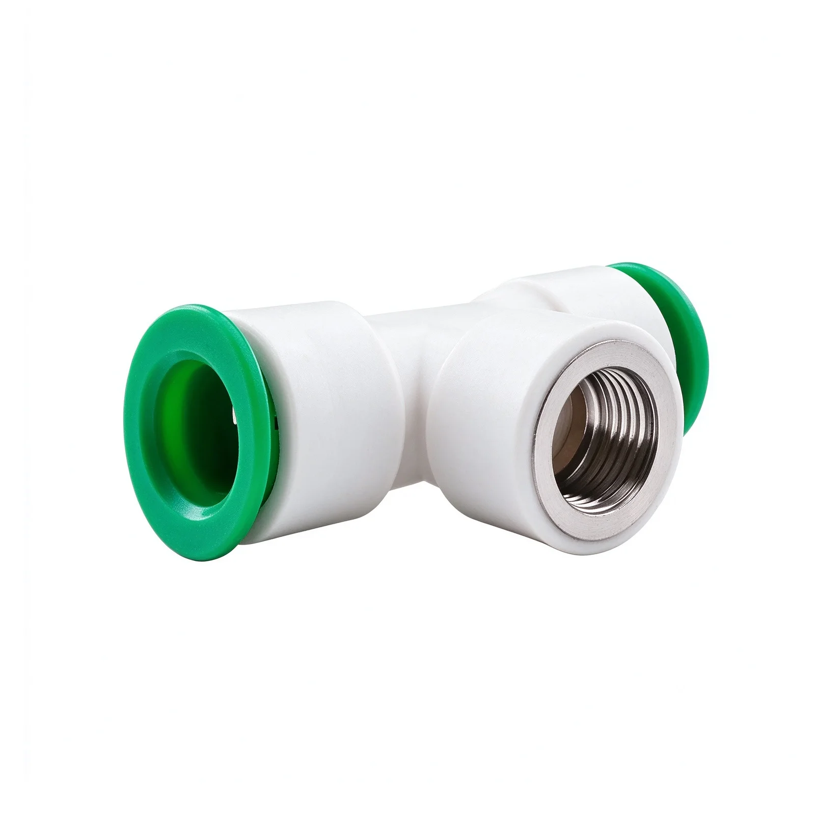 PPR Quick Connect Reducing Tee Push Fit Plastic Pipe Joint Multi-size Plumbing Fittings 1/2 Inch to 1 Inch Water Pipe Accessor