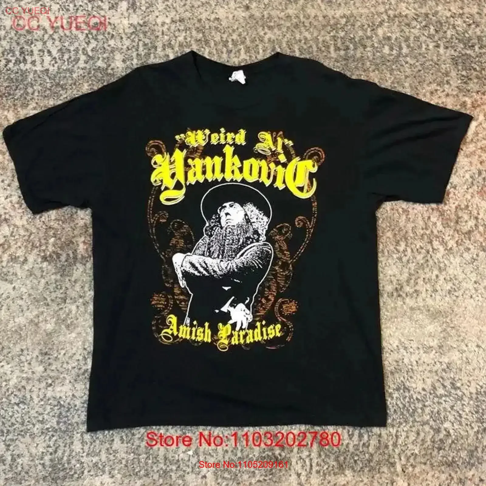 

Винтажная футболка Weird Al Yankovic Rap от S до 5XL EN011, расшитая, повседневная, слегка дышащая, уличная, винтажная, стираная