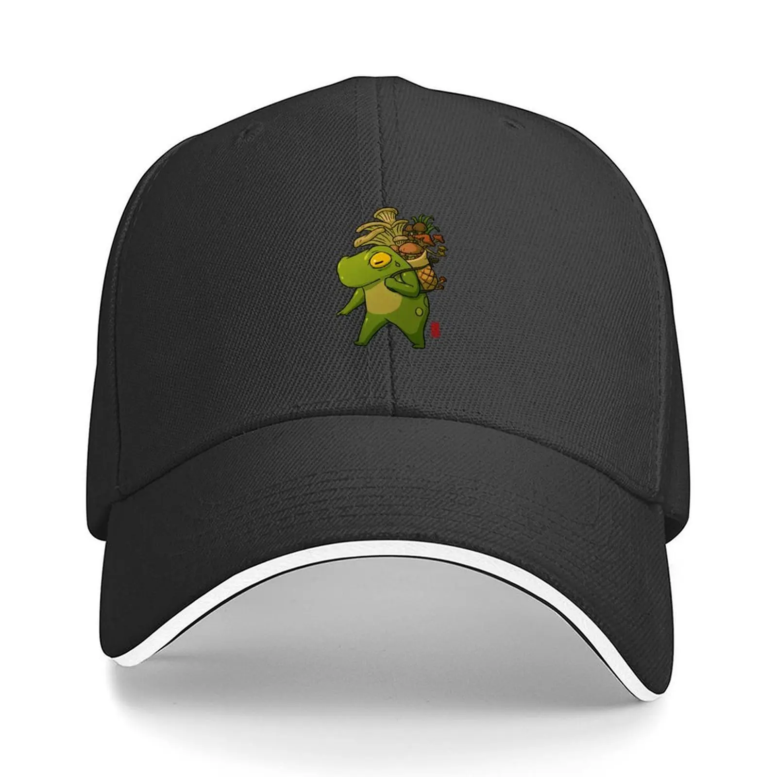 

cute frog mushroom picker art Baseball Cap Sports Cap Hat Man Luxury New Hat Trucker Hat Women Caps Men's