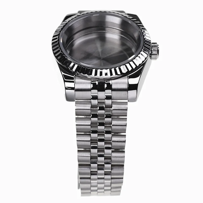 High Quality Gear Bezel Style With Sapphire Crystal Water Resistanst Watch Case For Nh35 Nh36 NH34 Mechanical Automatic Movement