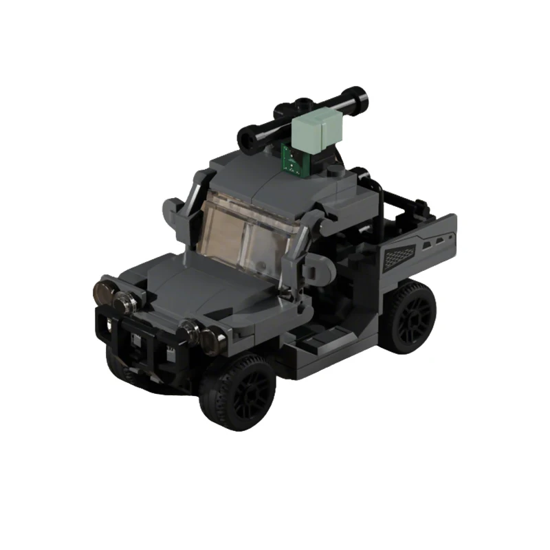 Mobile Anti-Tank Missile Launcher Model MOC Building Bricks War Equipment Modular Technology Gifts Holiday Assemble Children Toy