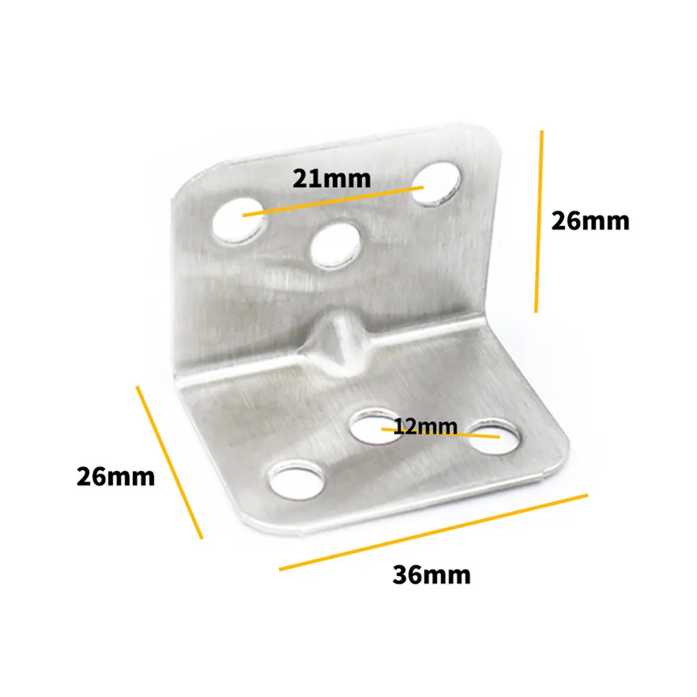 40Pcs Corner Iron Bracket Strong Support Shelf Mounting Rack Wall Hanging Storage Clothes Shoe Bookshelf