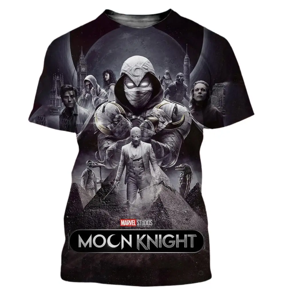 

Miniso Moon Knight Men Women T Shirt Casual Style 3D Print Summer Casual Streetwear Tee Tokyo Revengers T Shirt Y2k Roupa