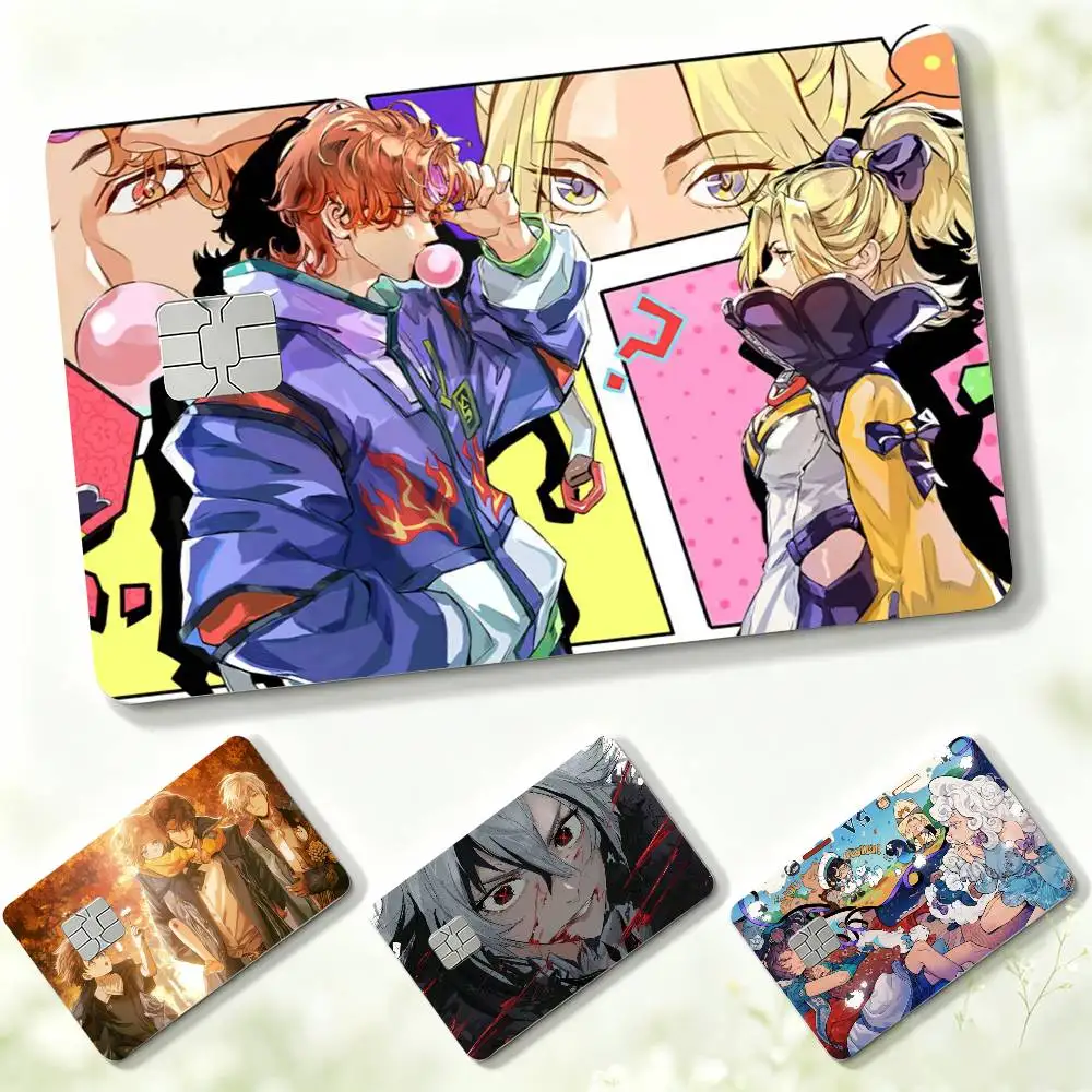 Anime-Style Mobile Game A-Ash E-Echoes  Credit Card HD Stickers Small Chip Waterproof Sticker Game Card Decal Gift