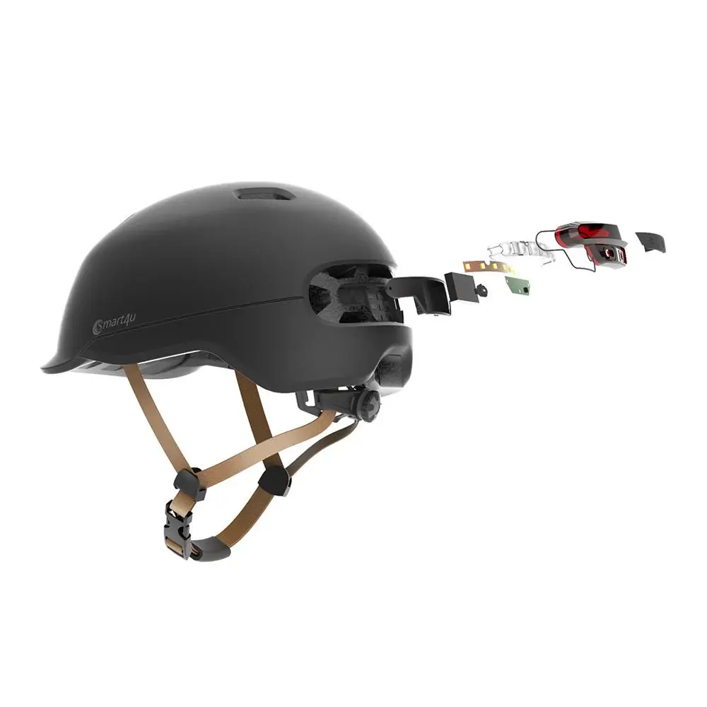 Xiaomi Cycling Helmet Smart 4U Intelligent LED Light Outdoor Riding Road Bike Scooter Waterproof Ultralight Safely Cap Helmet