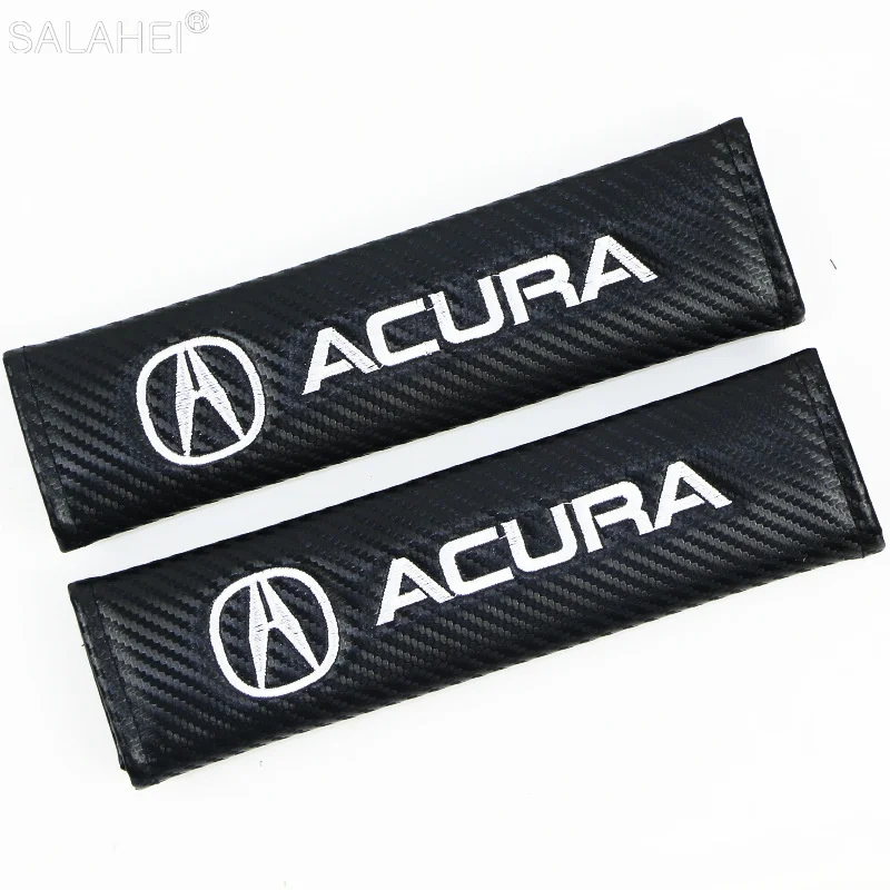 2 шт., защитный чехол для ремня безопасности, из углеродного волокна