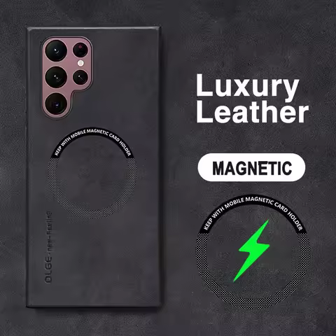 Funda For Samsung Galaxy S25 S24 S23 S22 S21 S20 FE Ultra For Magsafe Magnetic Wireless Charge Cover On Galaxy Note 20 10 Plus