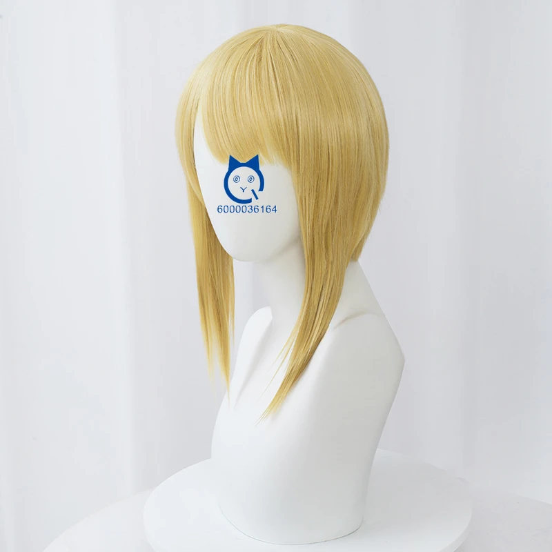 Wig sintetik tahan panas Anime Expo rambut pendek 30cm Wig Cosplay tiga warna tukang kebun V identitas permainan