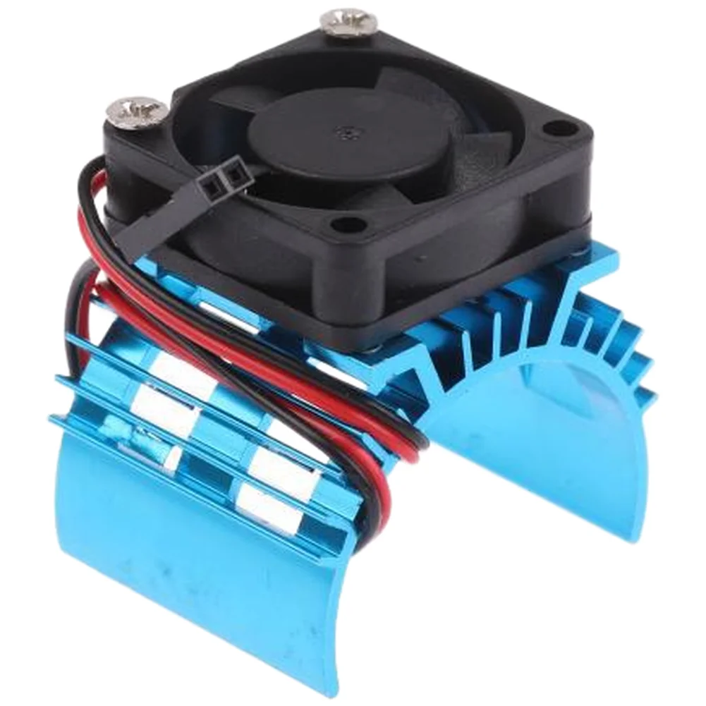 Brushless Motor Heatsink Radiator for 3650 3660 Motors with Integrated Fan For RC Car Boat For UAV Cooling System Blue