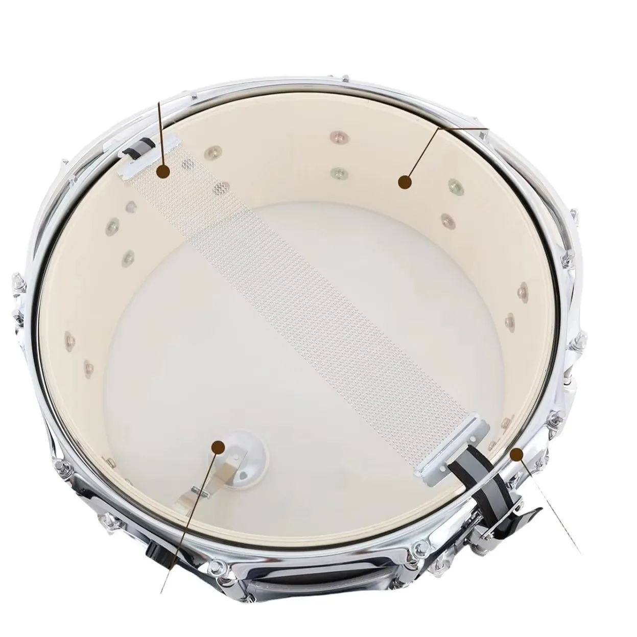 Wood‑grain Marching Drums Marching Band Percussion Drums For Stage Performance Competition Professional Musical Instrument
