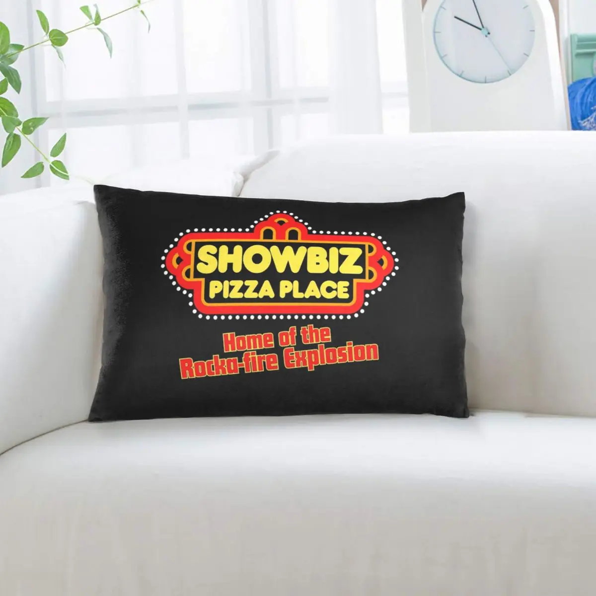 Showbiz Pizza Place Retro Restaurant Design Rectangle Pillowcase Cushion Cover Decor Bedroom Bed Home Comfort Throw Pillow