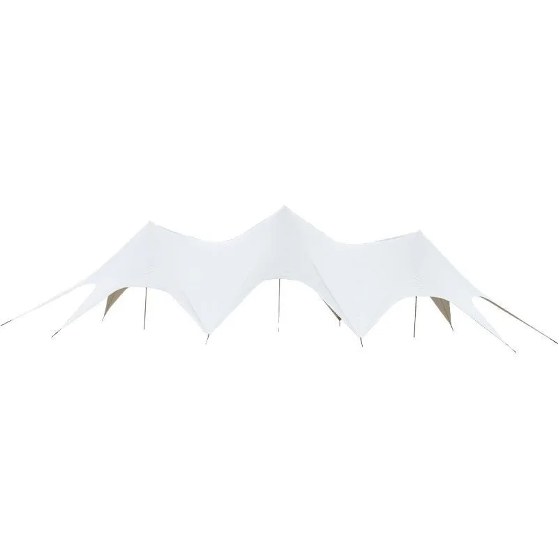 Large three peaks canopy tent, outdoor shading, sun protection, rain protection, portable camping beach