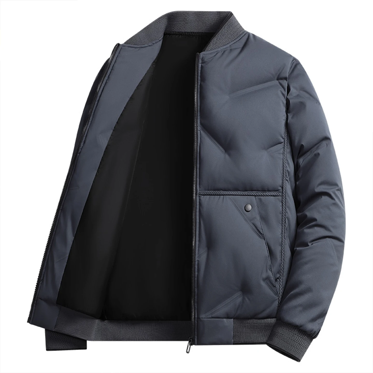 TUCANO 2025 New Men's Lightweight Thiened Du down Baseball Collar Casual Coat Warmth Outerwear Cotton Clothes