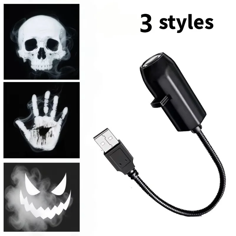 Halloween LED-projector nachtlampjes USB Plug and Play HD LED-projectorlampen voor kamer, plafond, raam, Halloween-decor, wandlamp