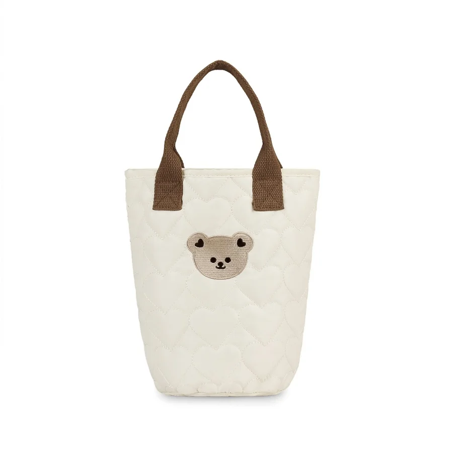 Tas penyimpanan perjalanan bayi dan ibu yang sederhana dan portabel - tas penyimpanan popok dan pakaian yang ringan - tas tangan beruang yang lucu