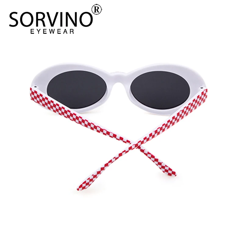 SORVINO Retro Small Oval Sunglasses Women Designer Clout Goggles Leopard Pink Sun Glasses Big Fashion Shades Gafas De Sol Sn259