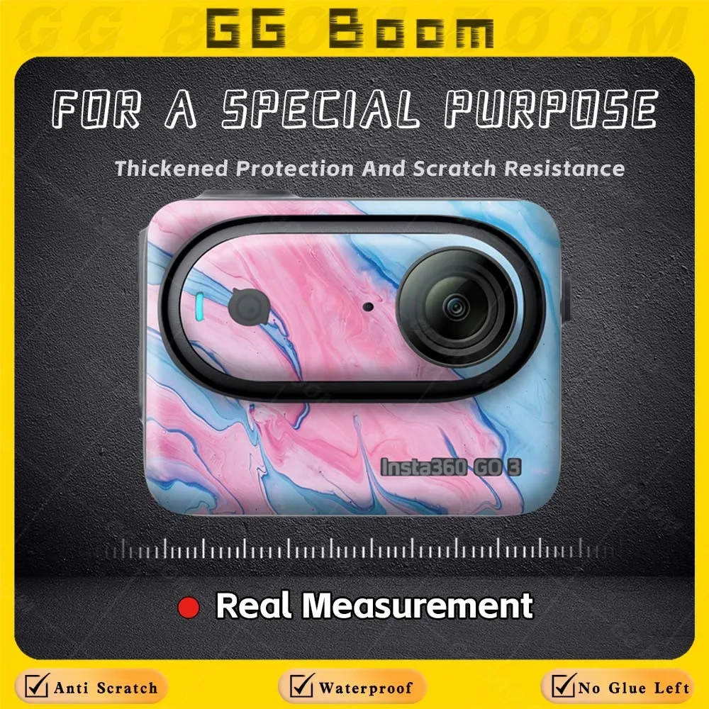 For Insta360 Shadow Stone GO3S GO 3 GO 3S Sports Cameras Sticker Body Frame Protective Film Waterproof Camera Accessories Decals