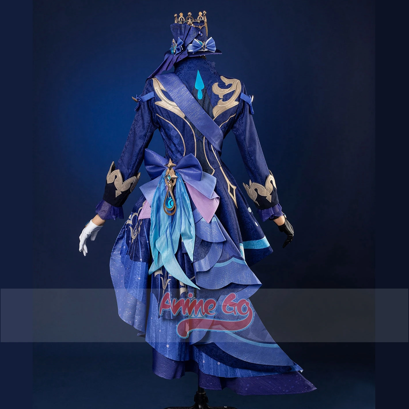 Focal ors genshin cosplay kostüm genshin impact weiß schwarz furina uniform verbessert halloween outfit 3d zubehör C08735-AAA