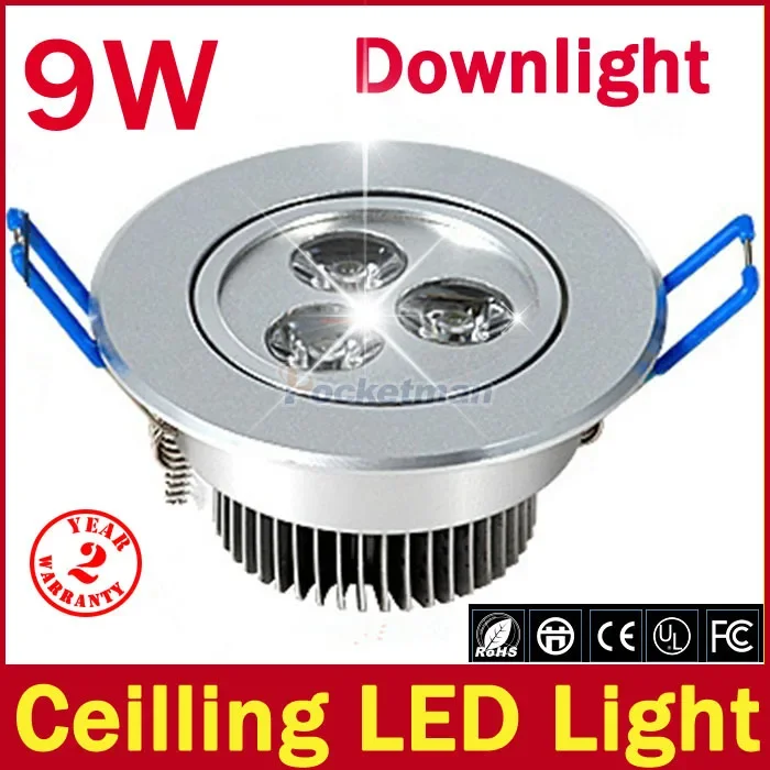 Imagem -03 - Teto Levou Downlight w 3x3 w 12 w 4x3 w 15 w 5x3 w Levou Recesso Gabinete Luz do Ponto para Baixo Lâmpada de Parede Branco Frio Quente Branco