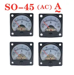 SO-45 AC Analog Ammeter 1A 2A 3A 5A 10A 15A 20A 30A 50A etc,Pointer meter/Current Meter/Panel Meter