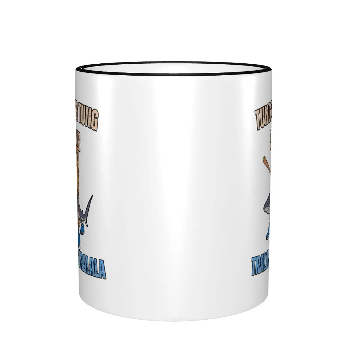 High Quality Tung Tung Tung X Tralalero Tralala Merch Mug Funny Italian Brainrot Meme Coffee Cup