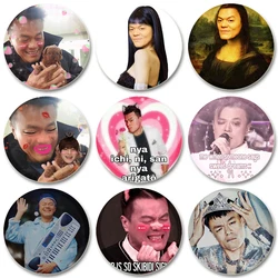 32/44/58mm Jyp Meme Round Soft Button Pin Cute Funny Creative Figure Brooch for Backpack Clothes Decoration Fashion Gifts