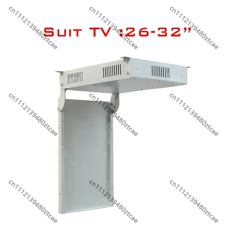 Electric Motorized TV Ceiling Mount Remote Control Flip Inward Rotating Lift Hanger for LCD LED TV Up to 100 Inch