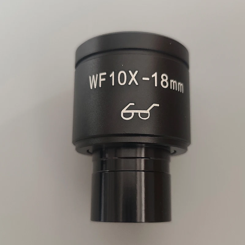 WF10X-18mm عالية نقطة العين مجهر واسع المجال العدسة عدسة بصرية تصاعد حجم 23.2 مللي متر للمجهر البيولوجي