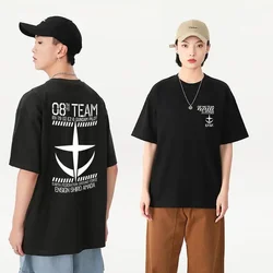 Mobile Suit Gundam Short Sleeve T-Shirt Male Anime Peripheral EFSF Earth Federation Army Cotton 08MS Squad T-Shirt
