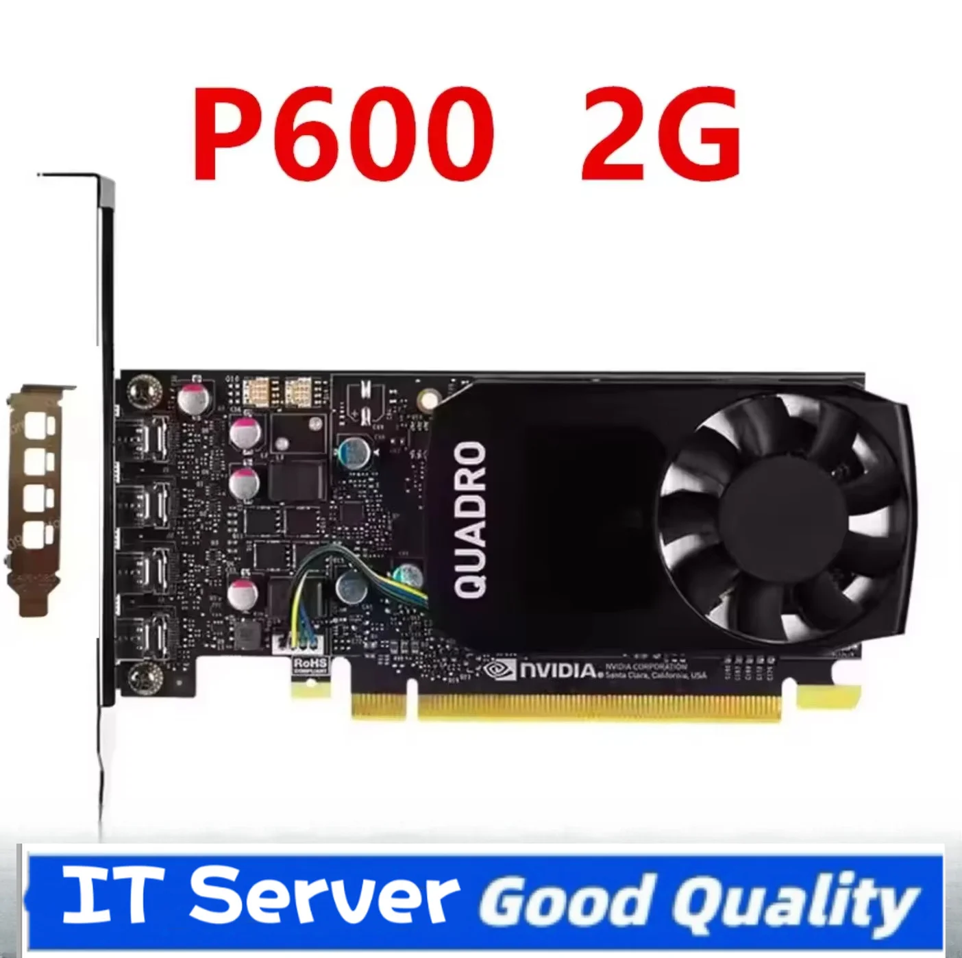 For NVIDIA Quadro P400 P600 P620 2GB GDDR5 PCI Express 3.0 x16 Mini DP Professional Graphics 100% Tested NVIDIA Original Quadro